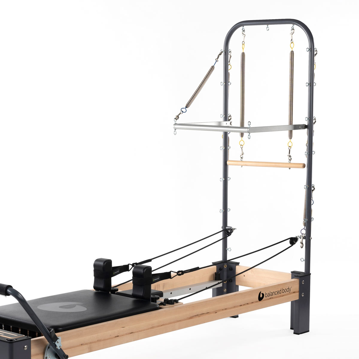 <strong>Tower</strong><br>
<br>
<p><strong>Aggiungi la torre e trasforma il tuo Rialto Reformer in un Half Trapeze. </strong></p>
<p>
Tower stabile e sicura, dotata di 29 punti di aggancio per le molle. Include Push-Through Bar, Roll-Down Bar, Safety Strap e 8 molle Signature Spring.
</p>