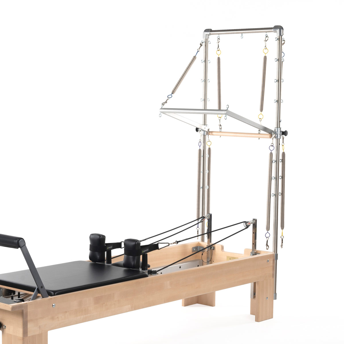<strong>Tower</strong><br>
<br>
<p><strong>Aggiungi la torre e trasforma il tuo Studio Reformer in un Half Trapeze. </strong></p>
<p>
Realizzata in acciaio anodizzato, la Tower è dotata di 29 punti di aggancio per le molle. Include Push-Through Bar, Roll-Down Bar, Safety Strap e 8 molle Signature Spring.
</p>