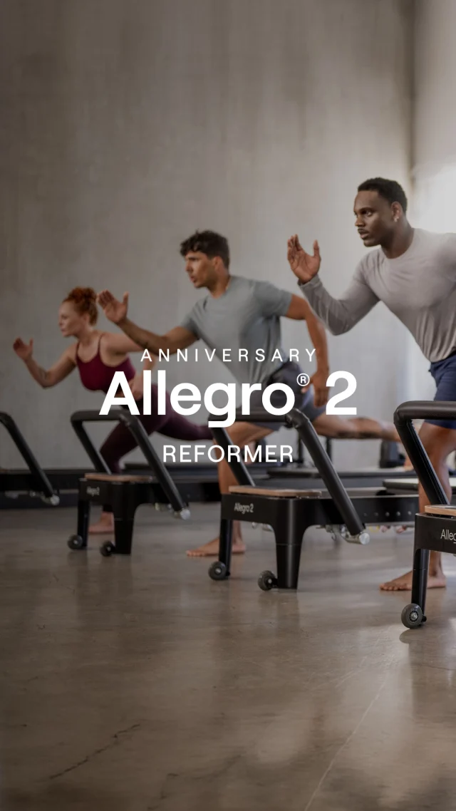 La stessa esperienza. 
Una nuova estetica.
Anniversary Allegro 2 Reformer.

#AnniversaryAllegro2 #Allegro2Reformer #TheOneAndOnlyA2 #LimitedEdition #PilatesForReal
